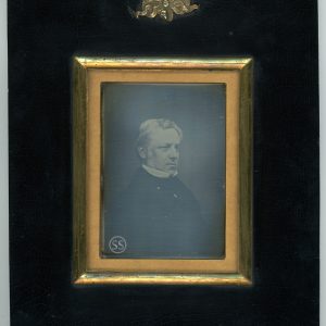 PD209: 1842/3c Quarter Plt Richard Beard Daguerreotype Wharton Pinch Beard Patentee Japanned Frame